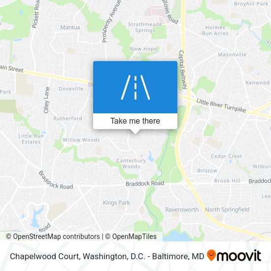 Mapa de Chapelwood Court