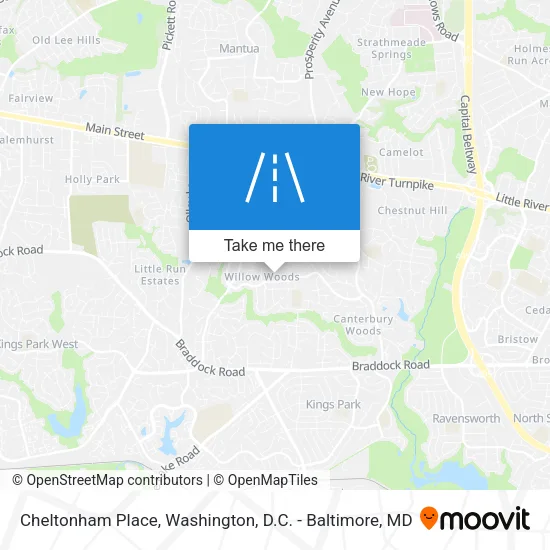 Mapa de Cheltonham Place