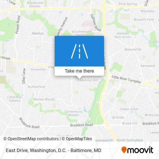 Mapa de East Drive