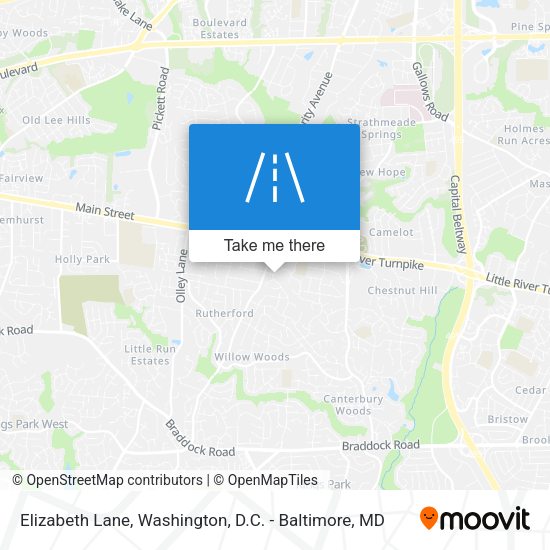 Elizabeth Lane map