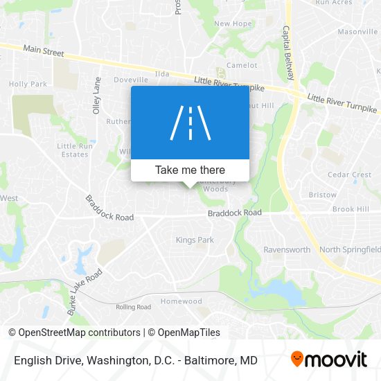 English Drive map