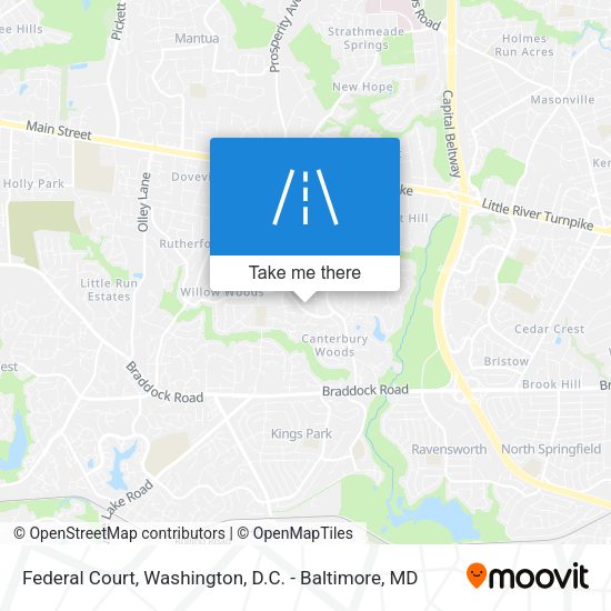 Federal Court map