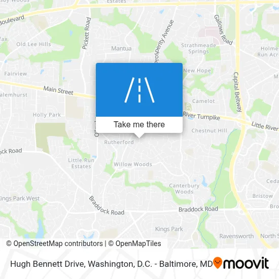 Hugh Bennett Drive map