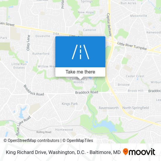Mapa de King Richard Drive