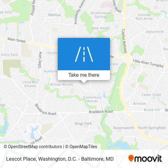 Lescot Place map