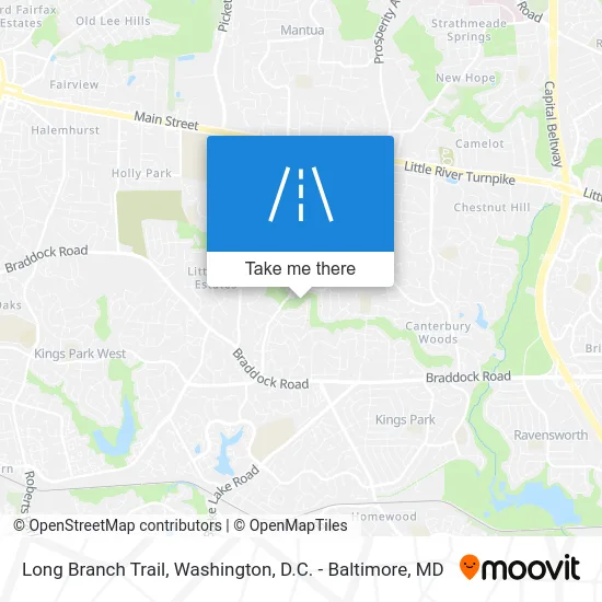 Long Branch Trail map