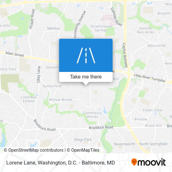 Mapa de Lorene Lane