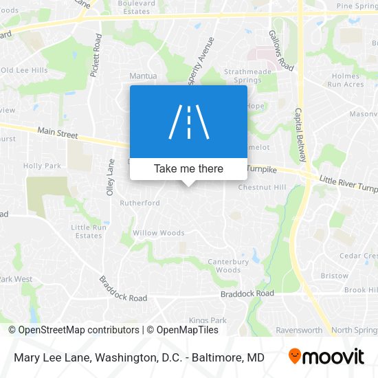 Mary Lee Lane map