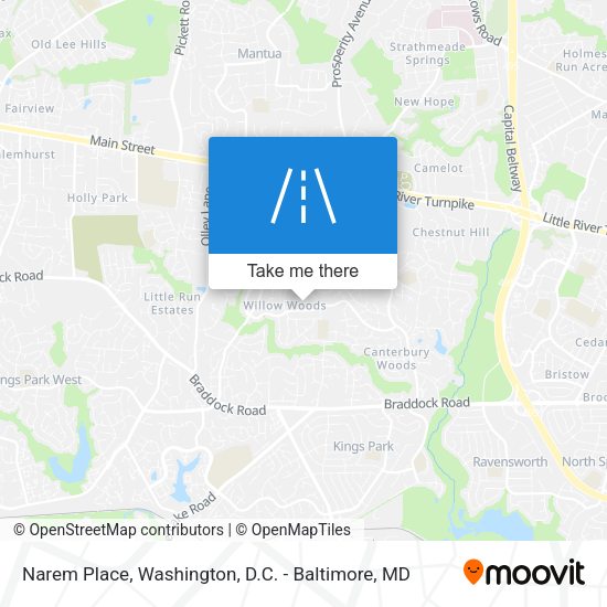 Narem Place map