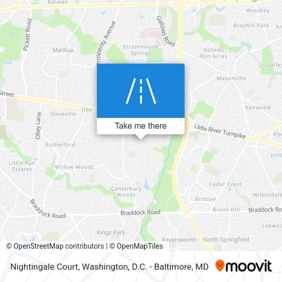 Mapa de Nightingale Court