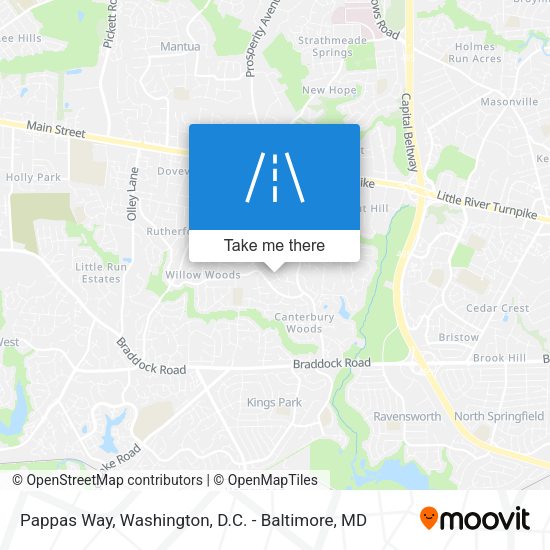 Pappas Way map