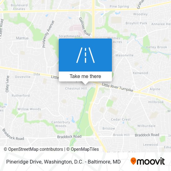 Mapa de Pineridge Drive