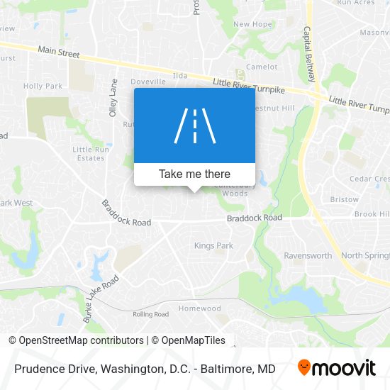 Mapa de Prudence Drive