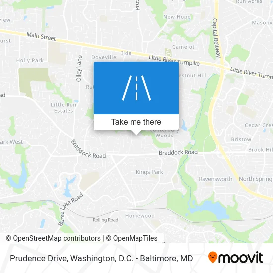 Prudence Drive map
