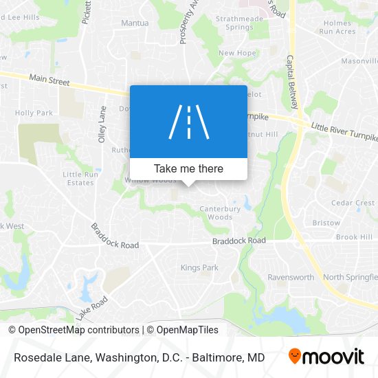 Rosedale Lane map