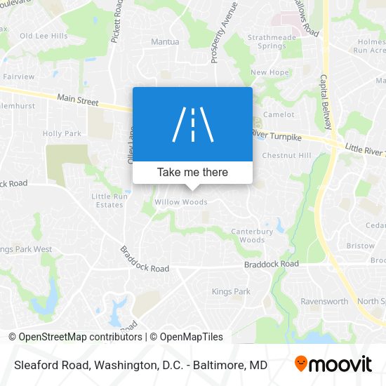 Mapa de Sleaford Road