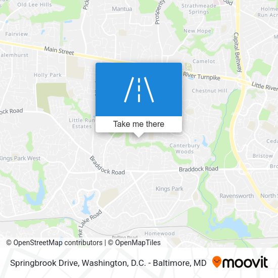 Mapa de Springbrook Drive