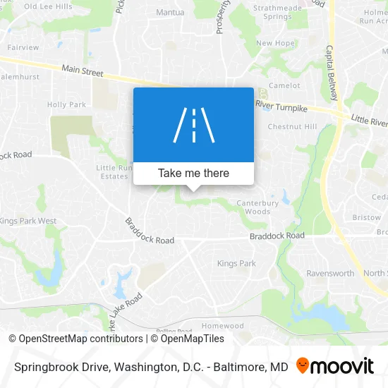 Mapa de Springbrook Drive