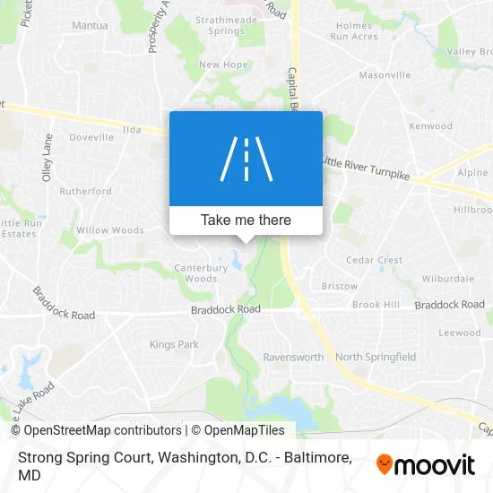 Strong Spring Court map