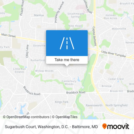 Sugarbush Court map