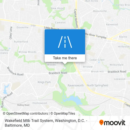 Wakefield Mtb Trail System map