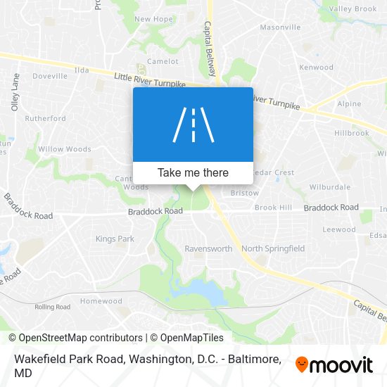 Mapa de Wakefield Park Road