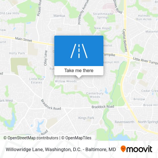 Willowridge Lane map