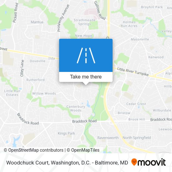 Mapa de Woodchuck Court
