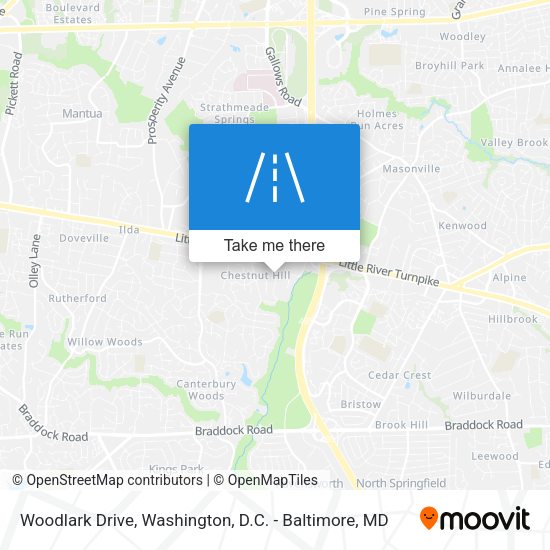 Woodlark Drive map