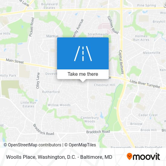 Woolls Place map