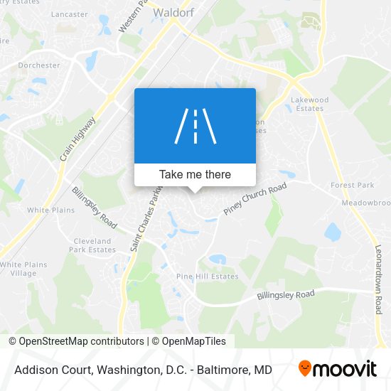 Addison Court map