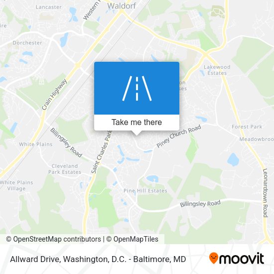 Allward Drive map