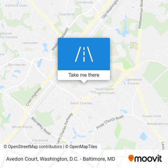 Avedon Court map