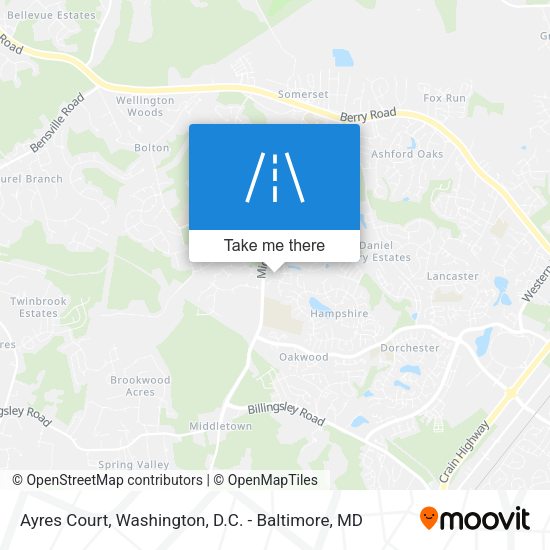 Ayres Court map