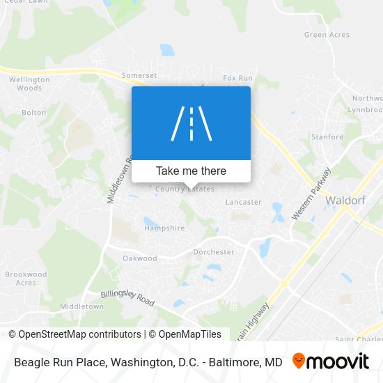 Beagle Run Place map
