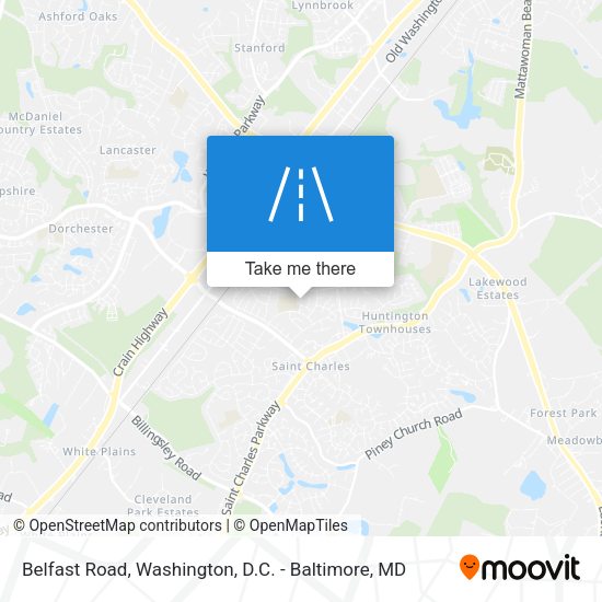 Mapa de Belfast Road