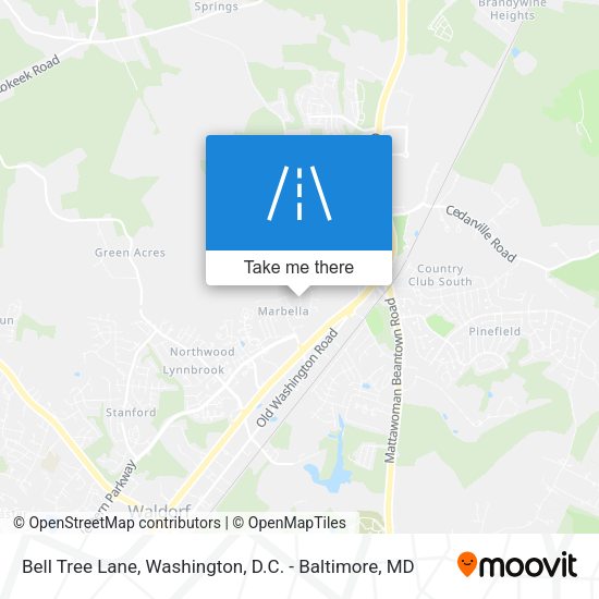 Bell Tree Lane map