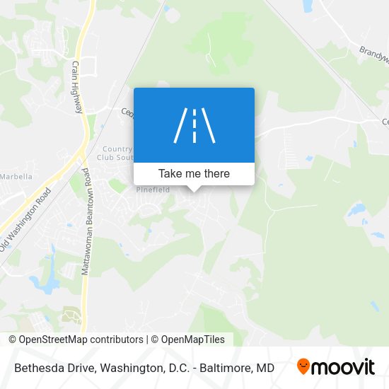 Mapa de Bethesda Drive