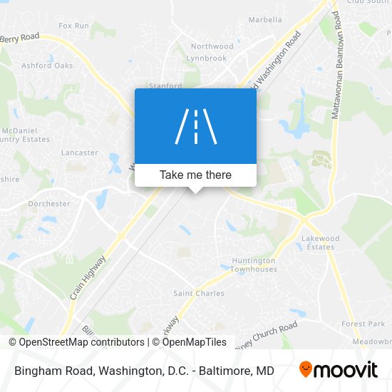 Bingham Road map