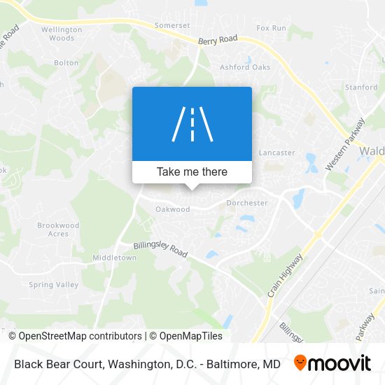 Black Bear Court map