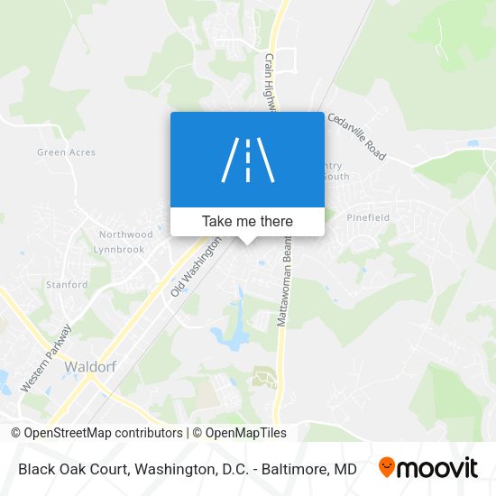 Black Oak Court map