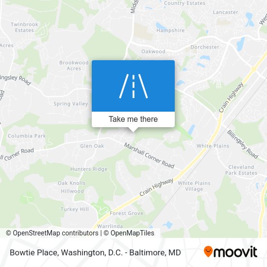 Bowtie Place map