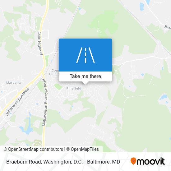 Braeburn Road map