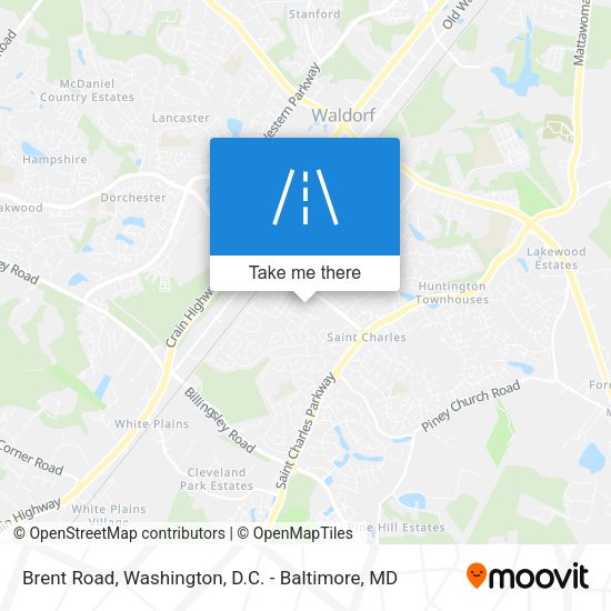 Mapa de Brent Road