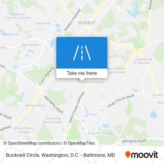 Bucknell Circle map
