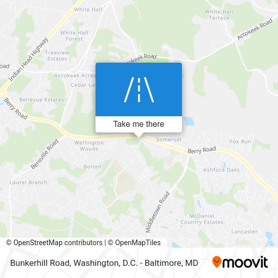 Bunkerhill Road map