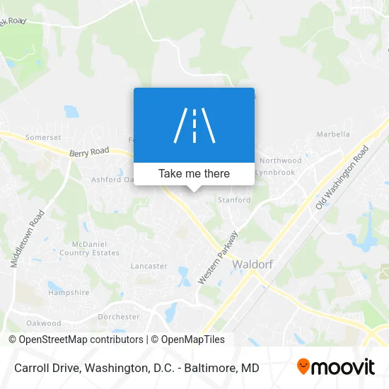 Carroll Drive map