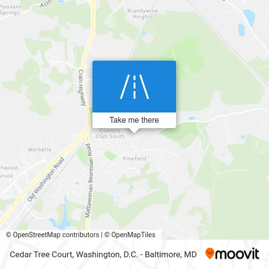 Cedar Tree Court map