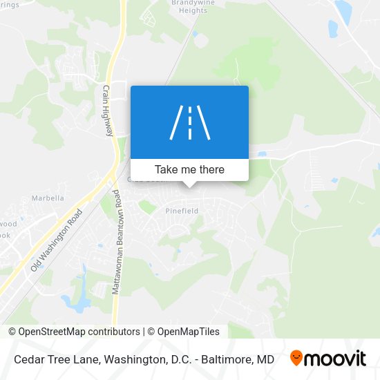 Mapa de Cedar Tree Lane