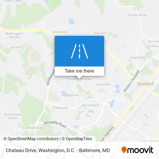 Chateau Drive map